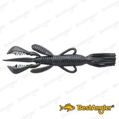 Jackall Pine Shrimp AR Custom 3.5" Black Blue Flake