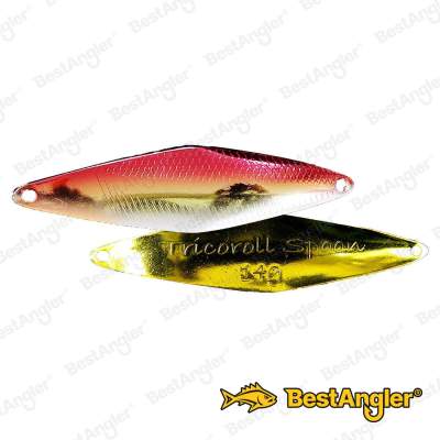 Jackall Timon Tricoroll Spoon 14g Rot & Gold