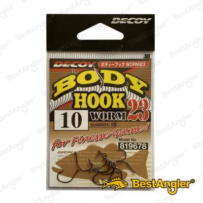 DECOY Worm 23 Body Hook #10