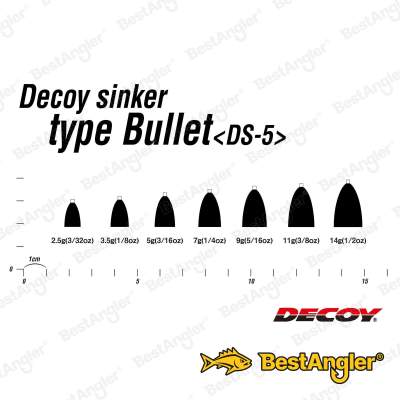 DECOY DS-5 Plomo tipo Bullet