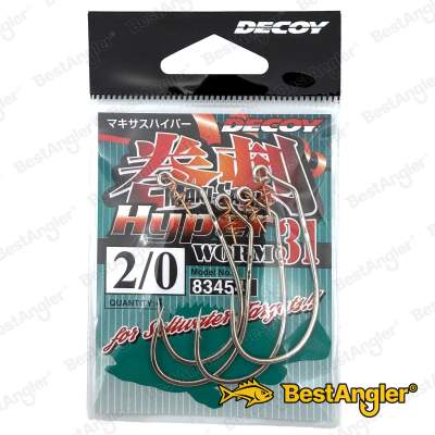 DECOY Worm 31 Makisasu Hook Hyper #2/0 - 834541