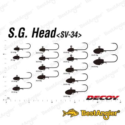 DECOY SV-34 Salt Groove S.G. Head #3/0
