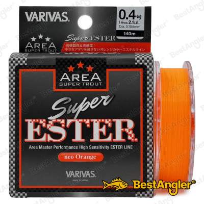 Varivas Super Trout Area Super Ester 150 m Neo Orange