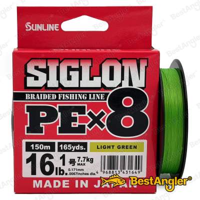 Sunline SIGLON PEx8 Light Green 150 m