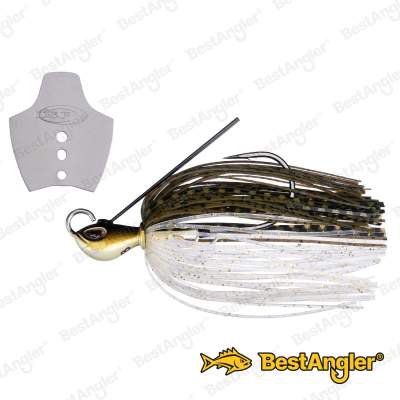 O.S.P Metal Blade Jig 1/4 oz 7 g Green Pumpkin Shad BJ55