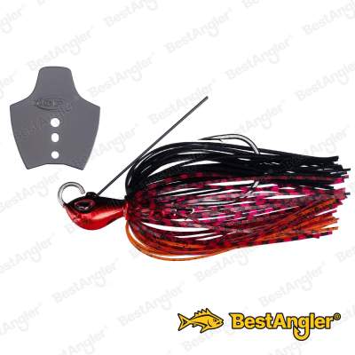 O.S.P Metal Blade Jig 1/4 oz 7 g Rouge Noir BJ57