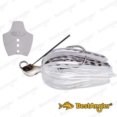 O.S.P Metal Blade Jig 3/8 oz 10 g Vivid Pearl White BJ50
