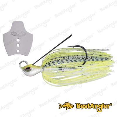 O.S.P Metal Blade Jig 3/8 oz 10 g White Chart BJ52