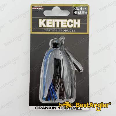 Keitech Crankin' Football Black Blue #407