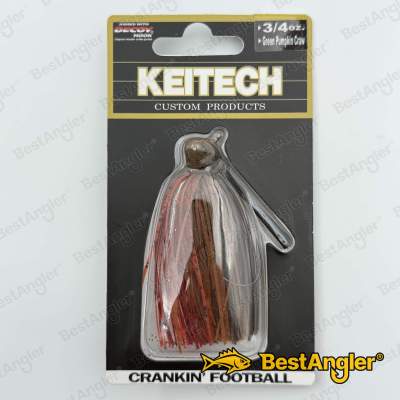 Keitech Crankin' Football Green Pumpkin Craw #511