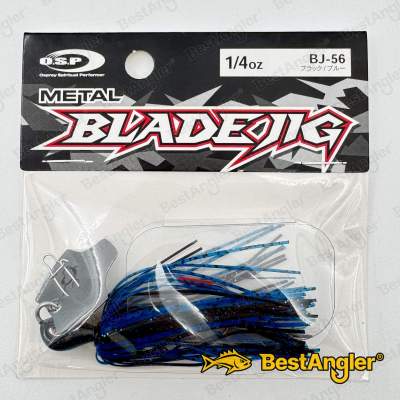 O.S.P Metal Blade Jig 1/4 oz 7 g Noir / Bleu BJ56