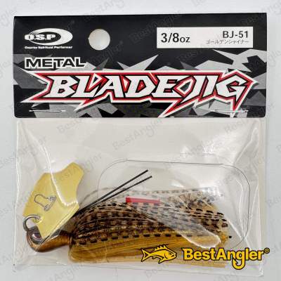 O.S.P Metal Blade Jig 3/8 oz 10 g Golden Shiner BJ51