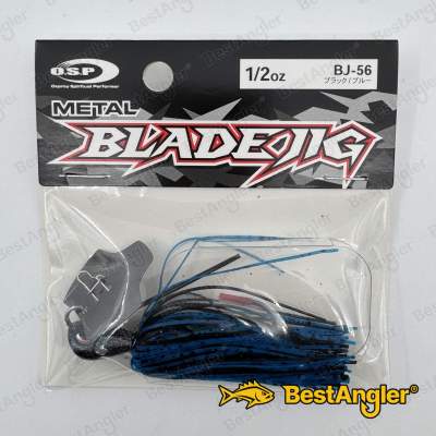 O.S.P Metal Blade Jig 1/2 oz 14 g Nero / Blu BJ56
