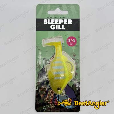 Megabass Sleeper Gill 3.2" Ghost Lime Chart Gill - 08