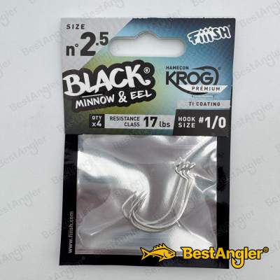 Fiiish Black Minnow n°2.5 105 mm Hameçons Krog Premium 4x - BM3054