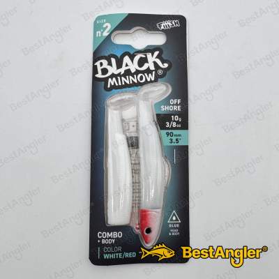 Fiiish Black Minnow n°2 90 mm Combo Offshore + Body - 10g - Bianco / Rosso - BM497