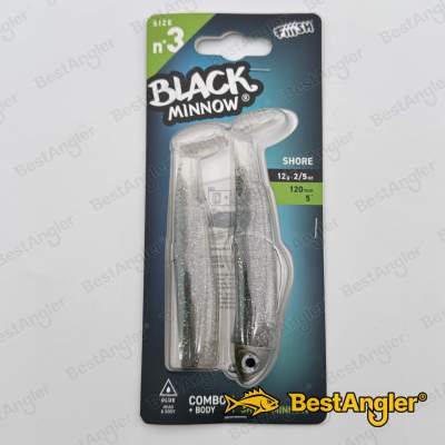 Fiiish Black Minnow n°3 120 mm Combo Shore + Body - 12g - Ghost Minnow - BM1401