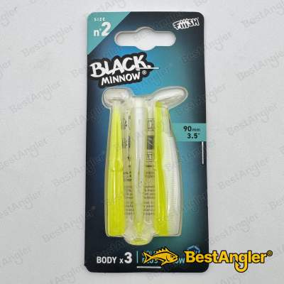 Fiiish Black Minnow n°2 90 mm Korpusy 3x - Żółty Fluo - BM534