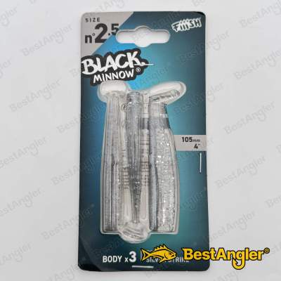 Fiiish Black Minnow n°2.5 105 mm Corps 3x - Silver Strike - BM3080
