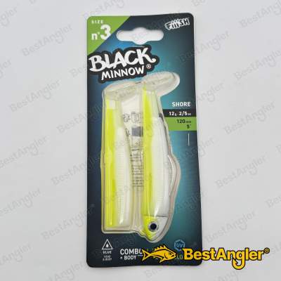 Fiiish Black Minnow n°3 120 mm Combo Shore + Body - 12g - Jaune Fluo - BM3015