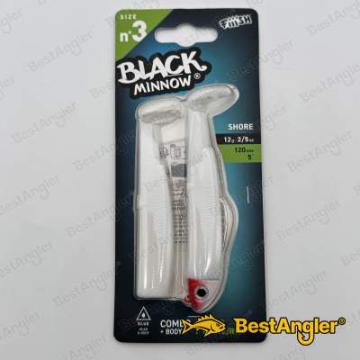 Fiiish Black Minnow n°3 120 mm Combo Shore + Body - 12g - Weiß / Rot - BM505