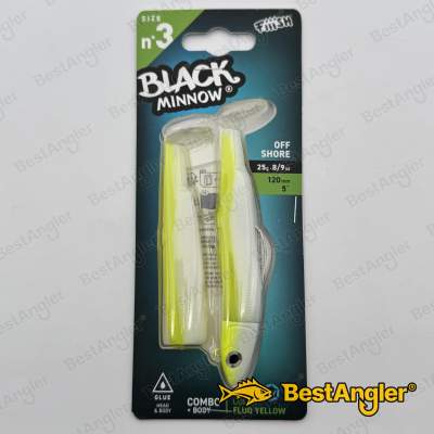 Fiiish Black Minnow n°3 120 mm Combo Offshore + Body - 25g - Giallo Fluo - BM193