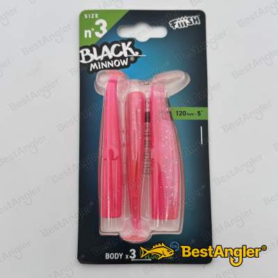 Fiiish Black Minnow n°3 120 mm Korpusy 3x - Fluo Pink - BM351