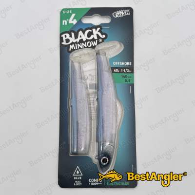 Fiiish Black Minnow n°4 140 mm Combo Offshore + Corps - 40g - Bleu Électrique - BM1420