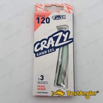 Fiiish Crazy Sand Eel n°2 120 mm Corps 3x - Vert Perle - CSE5010