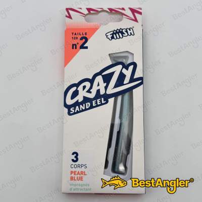 Fiiish Crazy Sand Eel n°2 120 mm Korpusy 3x - Pearl Blue - CSE5002