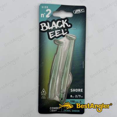 Fiiish Black Eel n°2 110 mm Combo Shore + Body - 8g - Pearl Green - BE4002