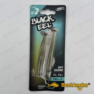 Fiiish Black Eel n°2 110 mm Combo Offshore + Body - 15g - Khaki - BE1468