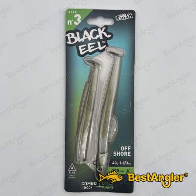 Fiiish Black Eel n°3 150 mm Combo Offshore + Body - 40g - Kaki - BE1257