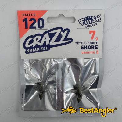 Fiiish Crazy Sand Eel n°2 120 mm Heads Shore 2x - 7g - Khaki - CSE1435