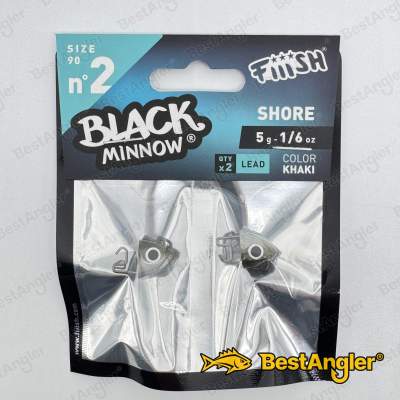 Fiiish Black Minnow n°2 90 mm Heads Shore 2x - 5g - Khaki - BM018