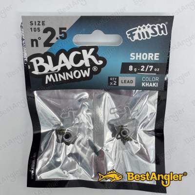 Fiiish Black Minnow n°2.5 105 mm Heads Shore 2x - 8g - Khaki - BM3048