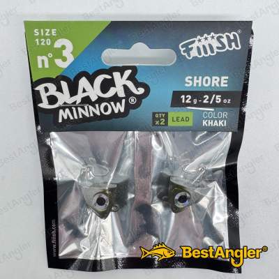 Fiiish Black Minnow n°3 120 mm Heads Shore 2x - 12g - Khaki - BM007