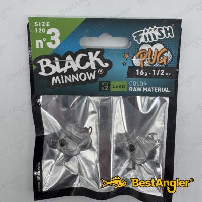Fiiish Black Minnow n°3 120 mm Główki Pug 2x - 16g - Raw Material - BM999
