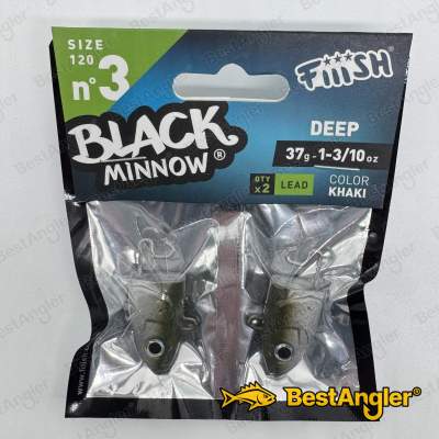 Fiiish Black Minnow n°3 120 mm Cabezas Deep 2x - 37g - Khaki - BM346