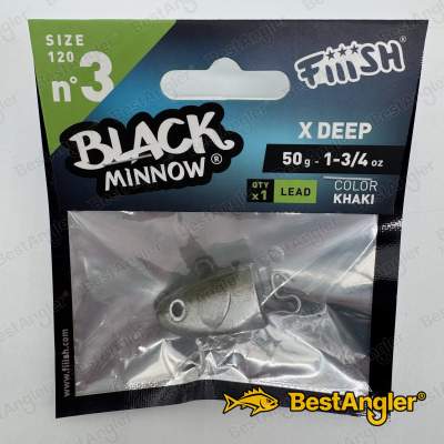 Fiiish Black Minnow n°3 120 mm Testine X-Deep 1x - 50g - Khaki - BM1329