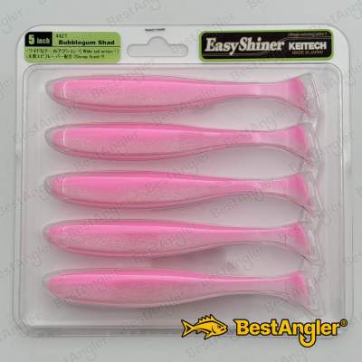 Keitech Easy Shiner 5" Bubblegum Shad - #442