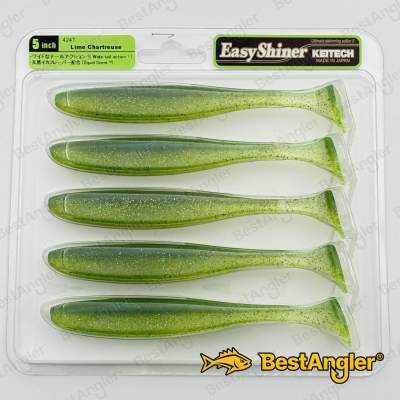 Keitech Easy Shiner 5" Lime / Chartreuse - #424