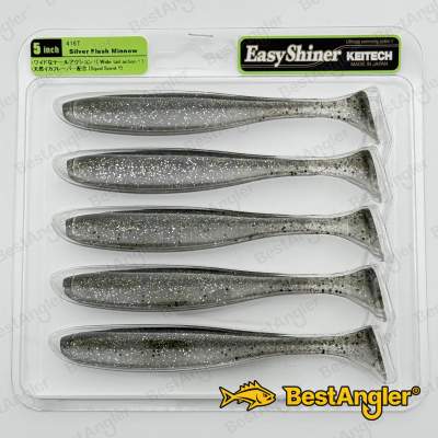 Keitech Easy Shiner 5" Silver Flash Minnow - #416