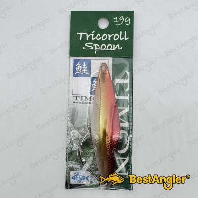 Jackall Timon Tricoroll Spoon 19g Rojo & Dorado