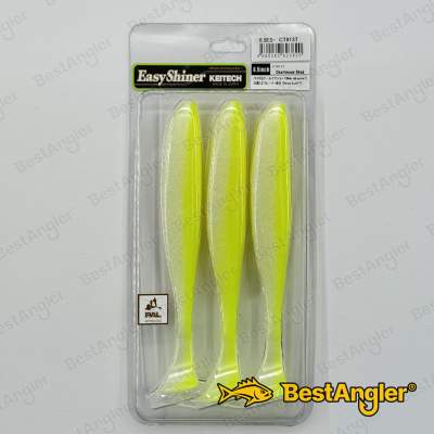 Keitech Easy Shiner 6.5" Chartreuse Shad - CT#13