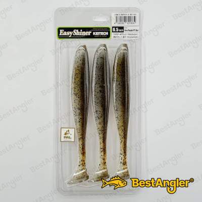 Keitech Easy Shiner 6.5" Green Pumpkin PP. Shad - #414