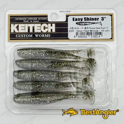 Keitech Easy Shiner 3" Silver Flash Minnow - #416