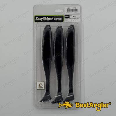 Keitech Easy Shiner 6.5" Black - #001
