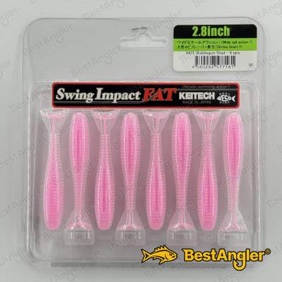 Keitech FAT Swing Impact 2.8" Bubblegum Shad - #442