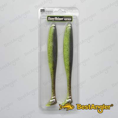 Keitech Easy Shiner 8" Green Pumpkin Chartreuse - #401